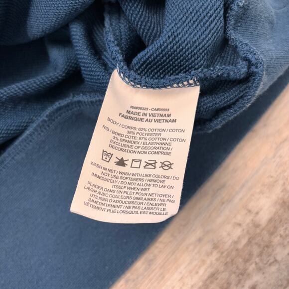 Nike Dri-Fit Teal White Womens L Get It Fleece Training Crop Crewneck Sweatshirt - Picture 6 of 9